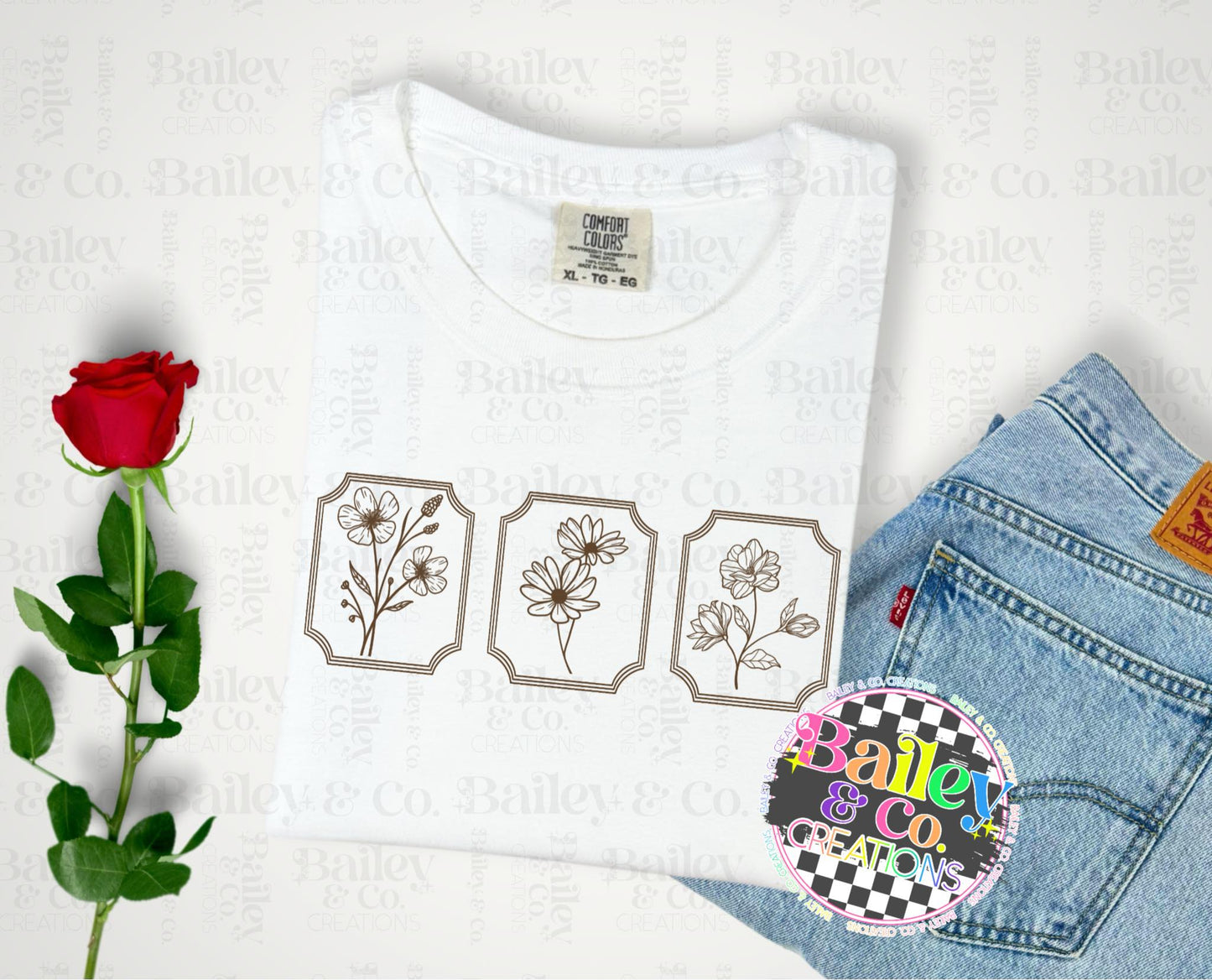 Fineline Flowers - Gildan